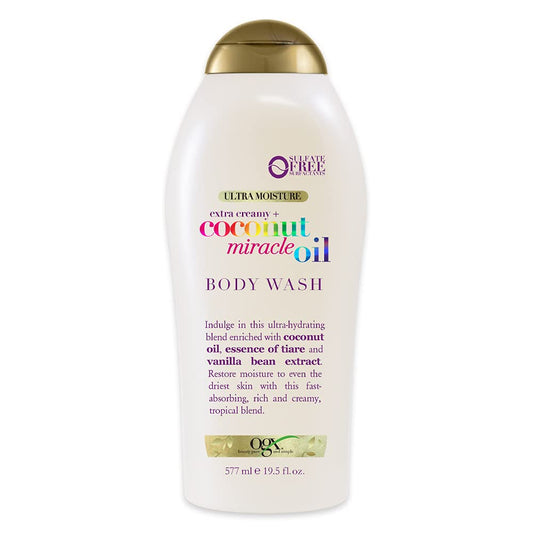 Extra Creamy + Coconut Miracle Oil Ultra Moisture Body Wash, 19.5 Fl Oz
